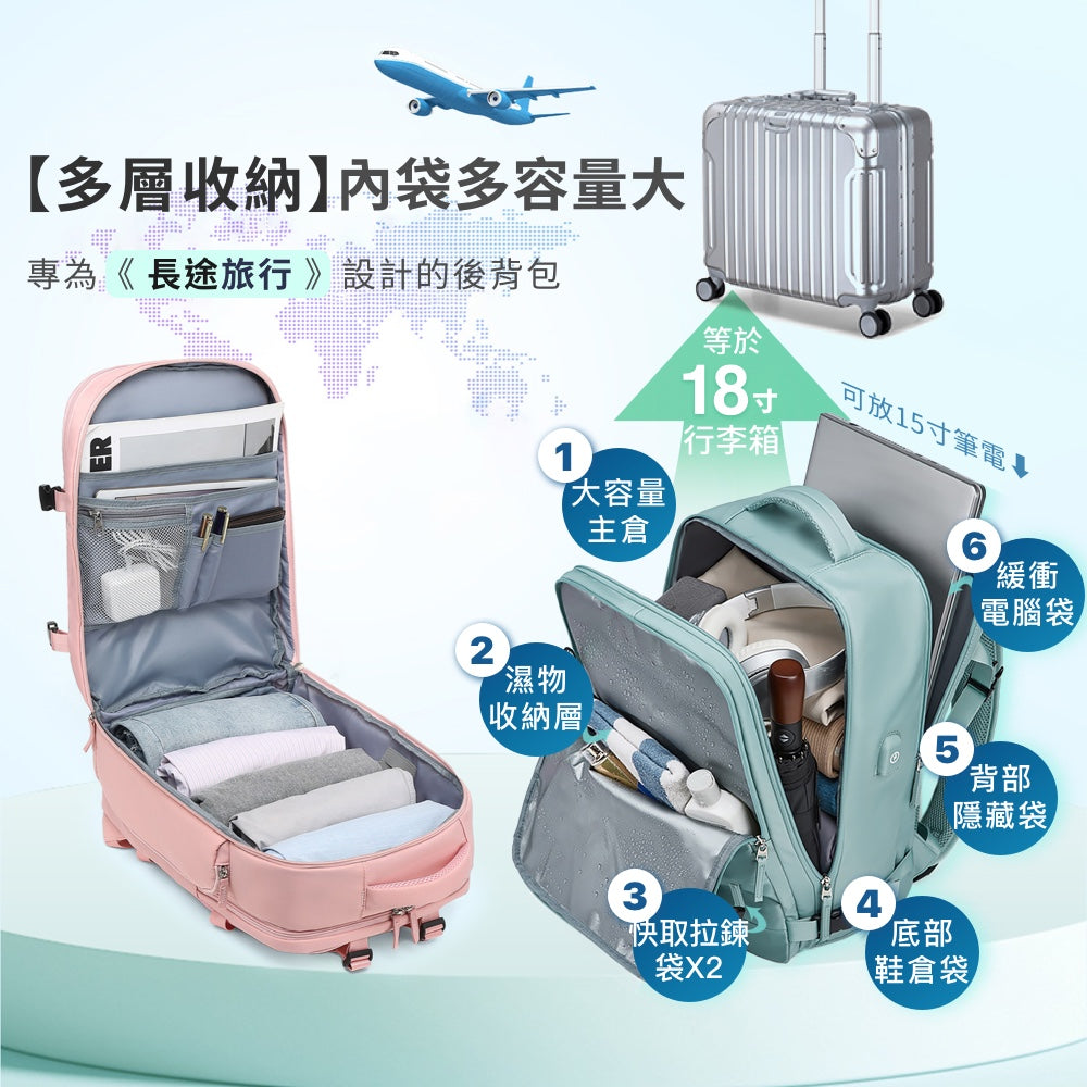 廉航剋星旅行登機後背包