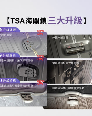 抗壓鋁框行李箱