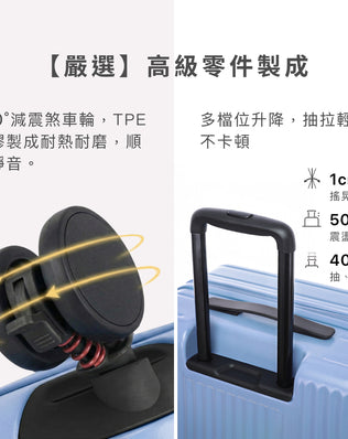 Luumy 前開式煞車行李箱