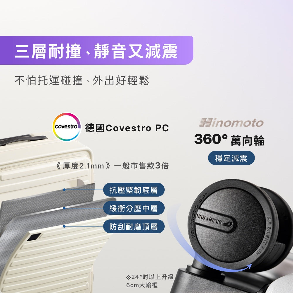 一鍵煞車行李箱
