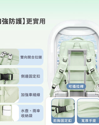 可擴充旅行後背包
