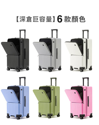 站立取物前開行李箱