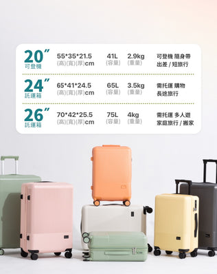 PC防爆拉鍊行李箱