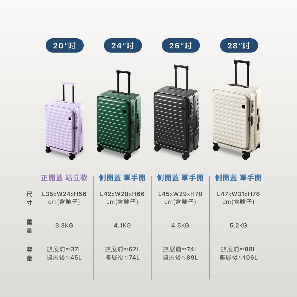 一鍵煞車行李箱