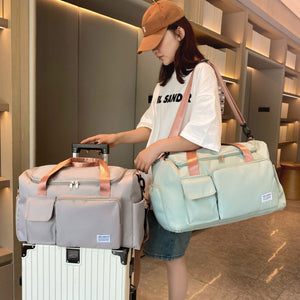 防潑水折疊行李袋