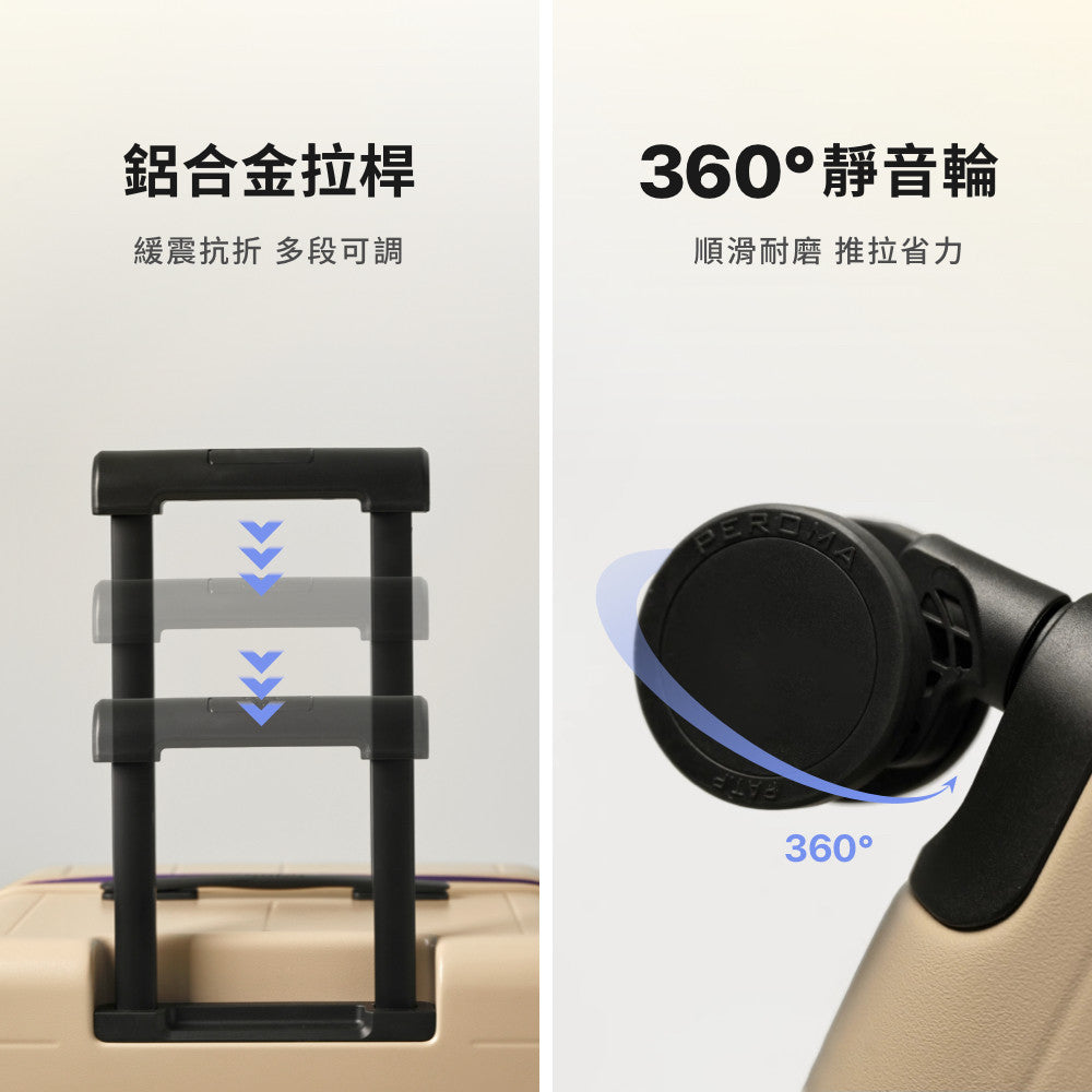 復古上掀擴充行李箱