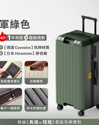 一煞即停胖胖行李箱